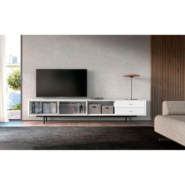 Composición de salón con mueble tv NATUR - Muebles Capsir